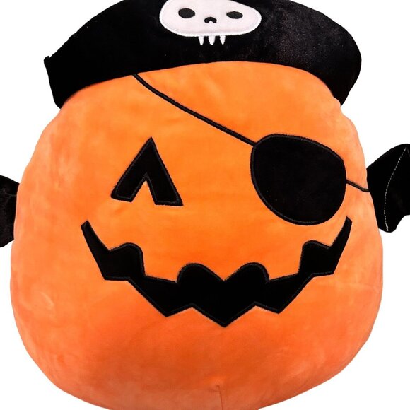 Squishmallow Paxton 16" Halloween Pirate Pumpkin Bat Wings Plush Stuffed Toy - Picture 4 of 10